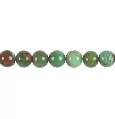 Heilstein & Edelstein-Strang - Kugeln, Chrysopras A, 12mm