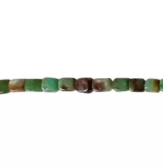 Heilstein & Edelstein-Strang - Quader/Würfel, Chrysopras, 10-11 x 10-11mm (38cm)