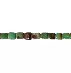 Heilstein & Edelstein-Strang - Quader/Würfel, Chrysopras, 11-13 x 11-13mm (38cm)