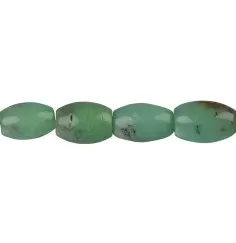 Heilstein & Edelstein-Strang - Tönnchen, Chrysopras, 15 x 10-11mm