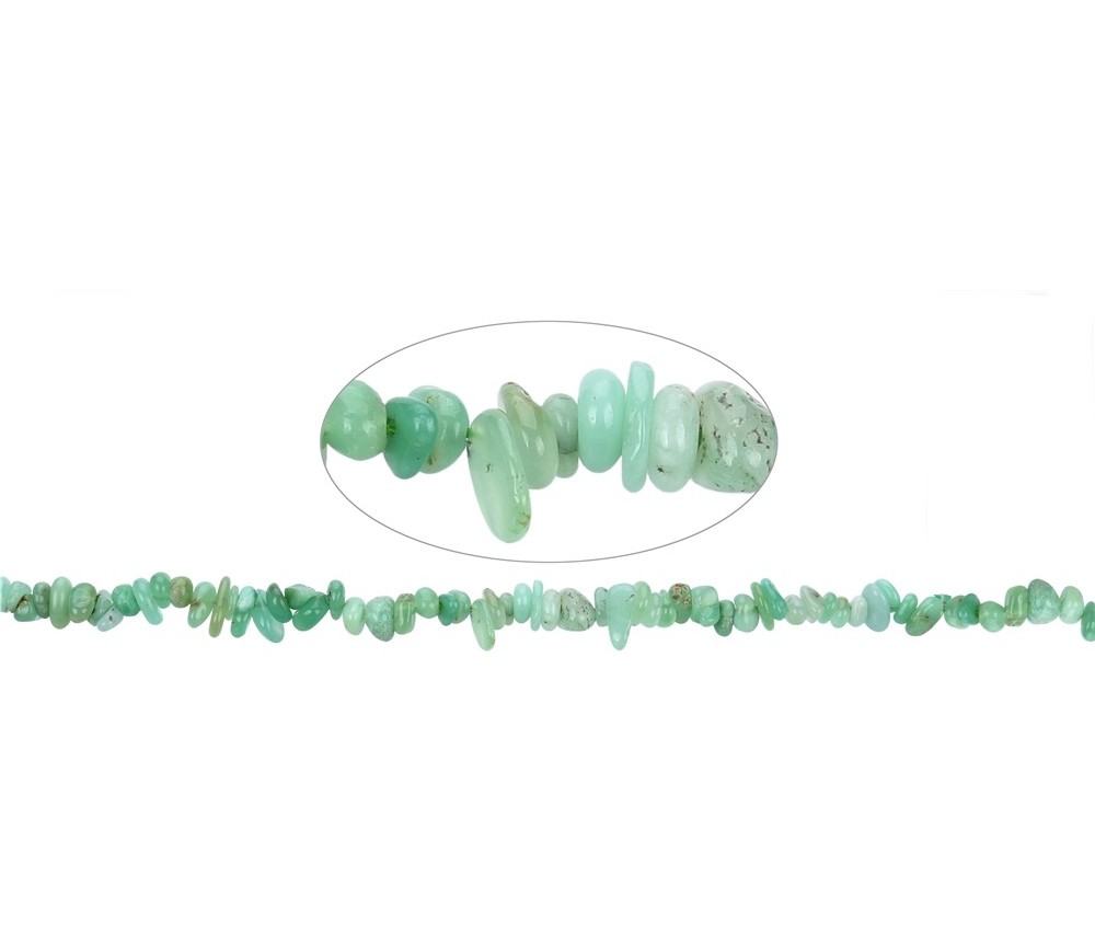 Heilstein & Edelstein-Strang - Splitter, Chrysopras, 03-05 x 05-12mm (37cm)