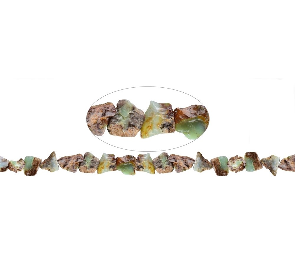 Heilstein & Edelstein-Strang - Nuggets, Chrysopras AB, 20-35mm