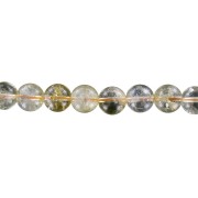 Heilstein & Edelstein-Strang - Kugeln, Citrin (gebr.), 12mm
