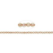 Heilstein & Edelstein-Strang - Kugeln, Citrin (gebr.), facettiert, 03mm (39cm)