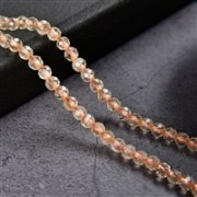 Heilstein & Edelstein-Strang - Kugeln, Citrin (gebr.), facettiert, 03mm (39cm)