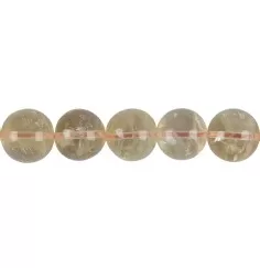 Heilstein & Edelstein-Strang - Kugeln, Citrin (gebr.), 13 – 14mm