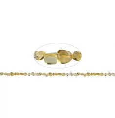 Heilstein & Edelstein-Strang - Splitter rundlich, Citrin (gebr.), 05-10 x 05-08mm