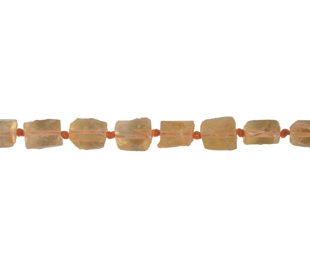 Heilstein & Edelstein-Strang - Nuggets, Citrin (gebr.), 07-10 x 05-07mm