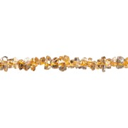 Heilstein & Edelstein-Strang - Nuggets, Citrin (gebr.), facettiert, 03-05 x 05-10mm