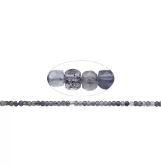 Heilstein & Edelstein-Strang - Würfel, Iolith, facettiert, 04mm