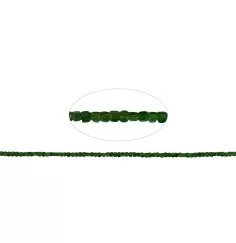 Heilstein & Edelstein-Strang - Würfel, Chromdiopsid, facettiert, 02 x 02mm