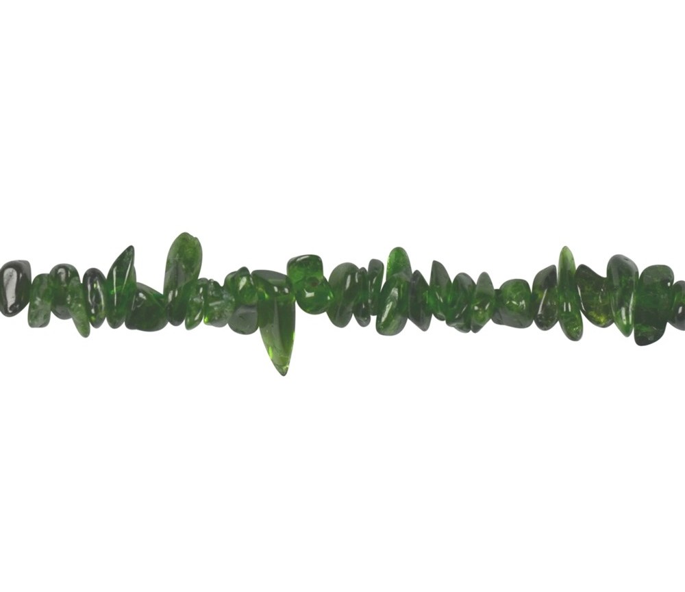 Heilstein & Edelstein-Strang - Splitter, Chromdiopsid, 02-05 x 05-10mm (39cm)