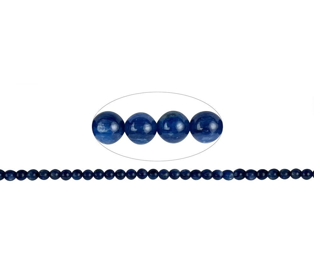 Heilstein & Edelstein-Strang - Kugeln, Disthen AAA, 08mm
