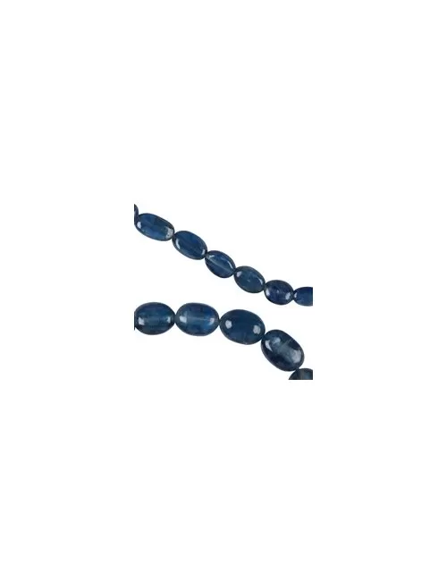 Heilstein & Edelstein-Strang - Linsen, Disthen extra (stab.), 05-08 x 07-13mm, mit Verlauf