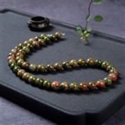 Heilstein & Edelstein-Strang - Kugeln, Unakit, 08-09mm