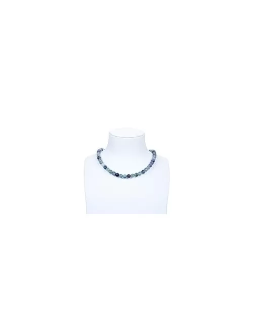 Heilstein & Edelstein-Strang - Kugeln, Fluorit, 08mm (39cm)