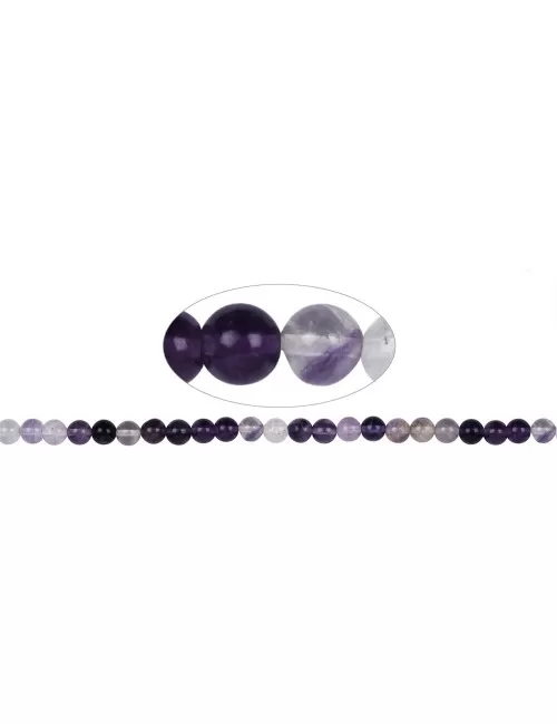Heilstein & Edelstein-Strang - Kugeln, Fluorit B, 08mm