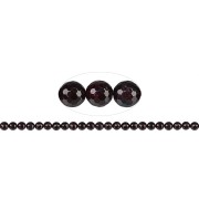 Heilstein & Edelstein-Strang - Kugeln, Granat, facettiert (64 cut), 08mm