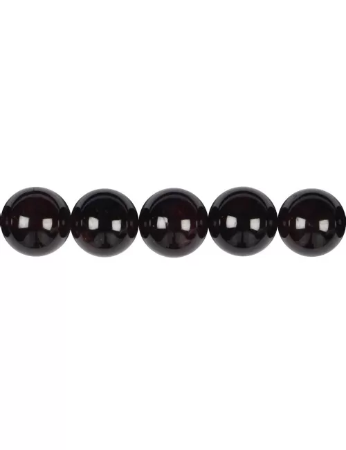 Heilstein & Edelstein-Strang - Kugeln, Granat, 14mm