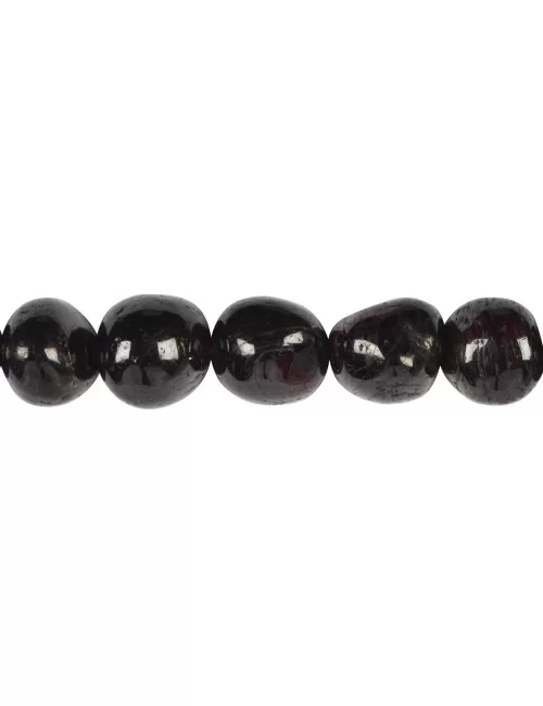 Heilstein & Edelstein-Strang - Nuggets, Granat, 12-15 x 10-12mm (39cm)