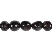 Heilstein & Edelstein-Strang - Nuggets, Granat, 12-15 x 10-12mm (39cm)