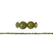 Heilstein & Edelstein-Strang - Kugeln, Granat grün (Grossular), 04mm