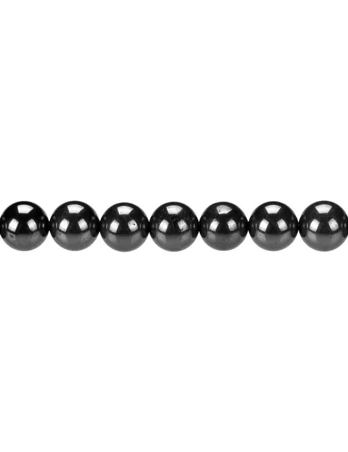 Heilstein & Edelstein-Strang - Kugeln, Hämatit (natur), 10mm
