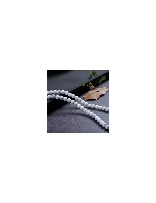 Heilstein & Edelstein-Strang - Kugeln, Magnesit, 04mm