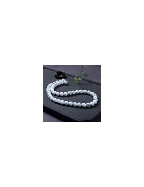 Heilstein & Edelstein-Strang - Kugeln, Magnesit, 08mm