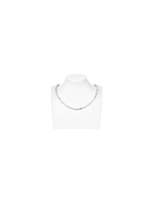 Heilstein & Edelstein-Strang - Kugeln, Jadeit (Birma), facettiert, 05mm