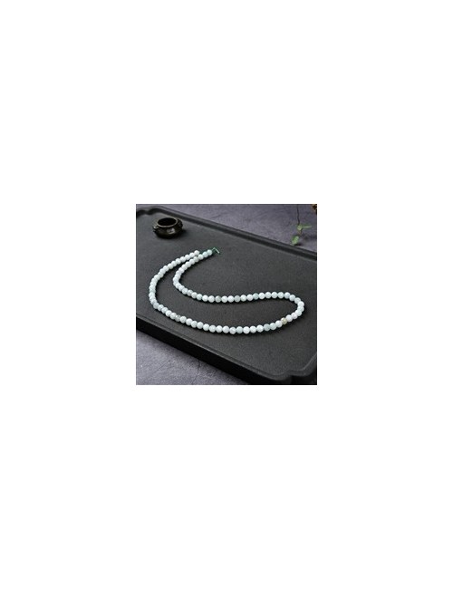 Heilstein & Edelstein-Strang - Kugeln, Jadeit (Birma), facettiert, 05mm