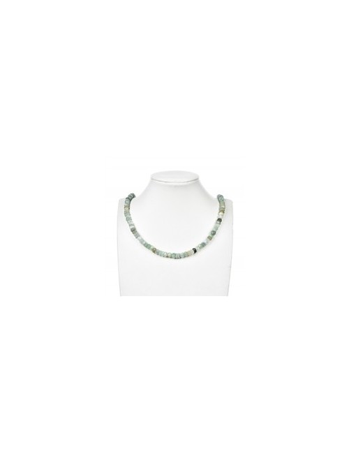 Heilstein & Edelstein-Strang - Button Freeform, Jadeit, facettiert, 03-06 x 07-08mm