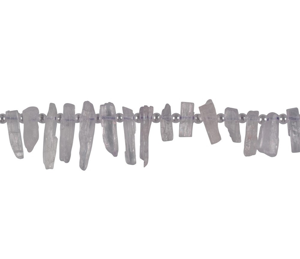 Heilstein & Edelstein-Strang - Kristalle, Kunzit, 04 x 16mm