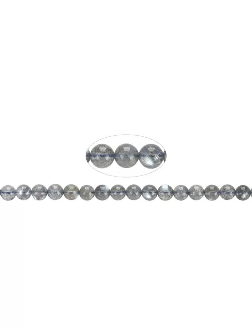 Heilstein & Edelstein-Strang - Kugeln, Labradorit A, 06mm