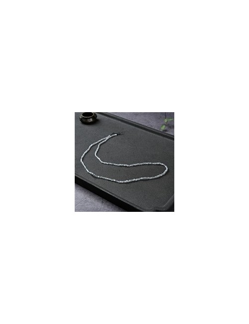 Heilstein & Edelstein-Strang - Kugeln, Labradorit (bedampft), facettiert, 02mm