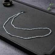 Heilstein & Edelstein-Strang - Kugeln, Labradorit (bedampft), facettiert, 02mm