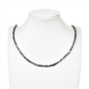 Heilstein & Edelstein-Strang - Würfel, Labradorit, facettiert, 04mm (39cm)