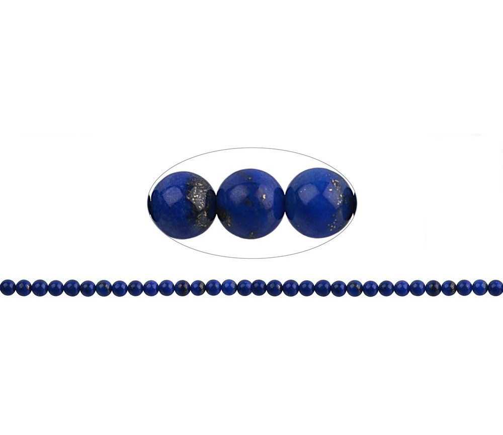 Heilstein & Edelstein-Strang - Kugeln, Lapis Lazuli A, 05mm