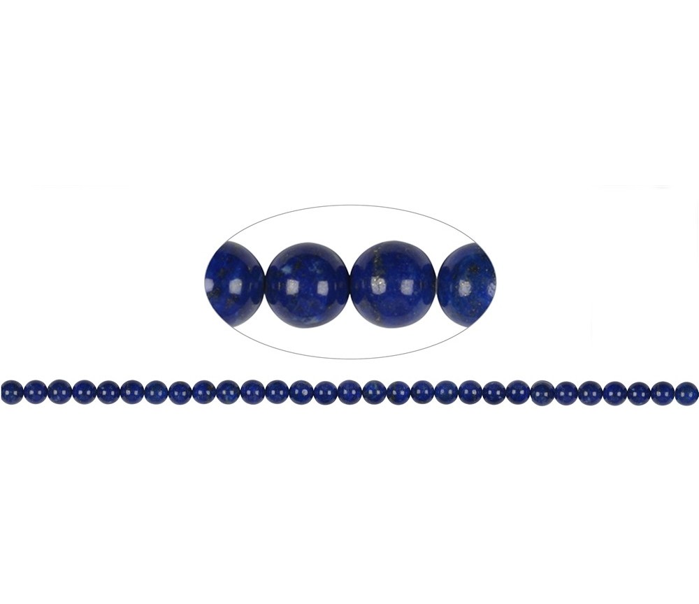 Heilstein & Edelstein-Strang - Kugeln, Lapis Lazuli AA, 06mm