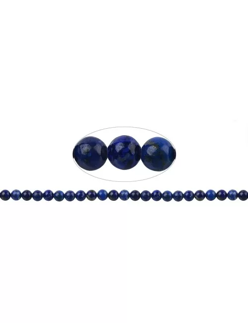 Heilstein & Edelstein-Strang - Kugeln, Lapis Lazuli A, 08mm
