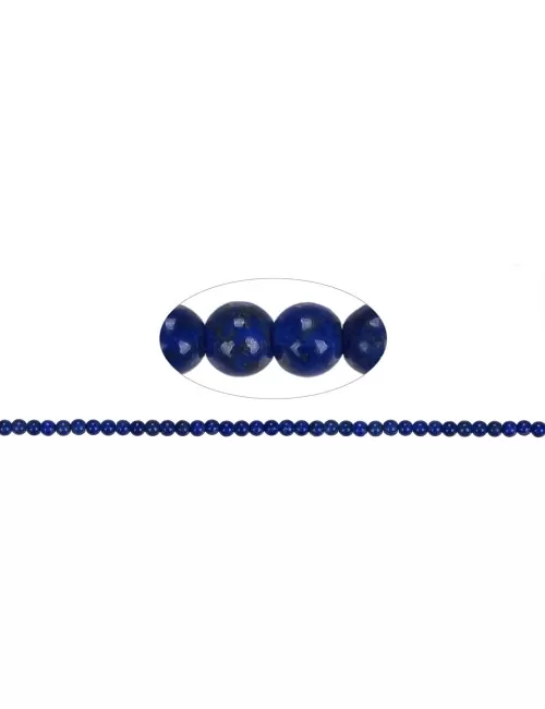 Heilstein & Edelstein-Strang - Kugeln, Lapis Lazuli A, 04-05mm