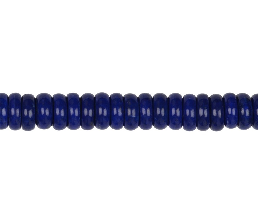 Heilstein & Edelstein-Strang - Zylinder flach, Lapis Lazuli A+, 03-04 x 10-12mm
