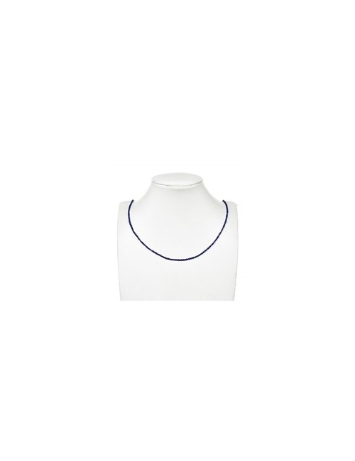 Heilstein & Edelstein-Strang - Scheibe/Coin, Lapis Lazuli, facettiert, 01,5 x 02,5mm