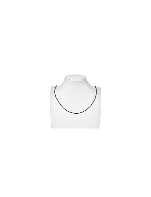 Heilstein & Edelstein-Strang - Button/Disc, Lapis Lazuli, facettiert, 01 x 02mm