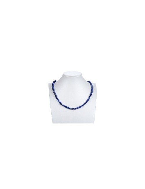 Heilstein & Edelstein-Strang - Button, Lapis Lazuli, facettiert, 05 x 07mm (39cm)