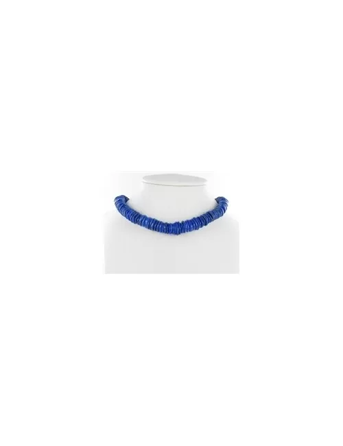 Heilstein & Edelstein-Strang - Freeform-Scheiben, Lapis Lazuli AB, 10mm