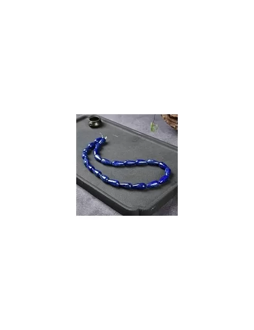 Heilstein & Edelstein-Strang - Tropfen, Lapis Lazuli AA, 16 x 08mm