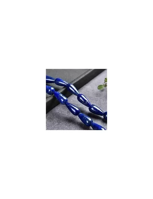 Heilstein & Edelstein-Strang - Tropfen, Lapis Lazuli AA, 16 x 08mm