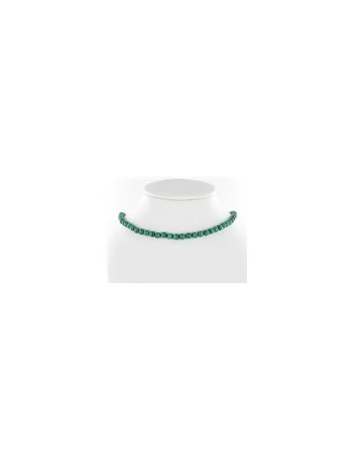 Heilstein & Edelstein-Strang - Kugeln, Malachit (stab.), 06 - 07mm