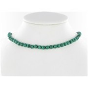 Heilstein & Edelstein-Strang - Kugeln, Malachit (stab.), 06 - 07mm